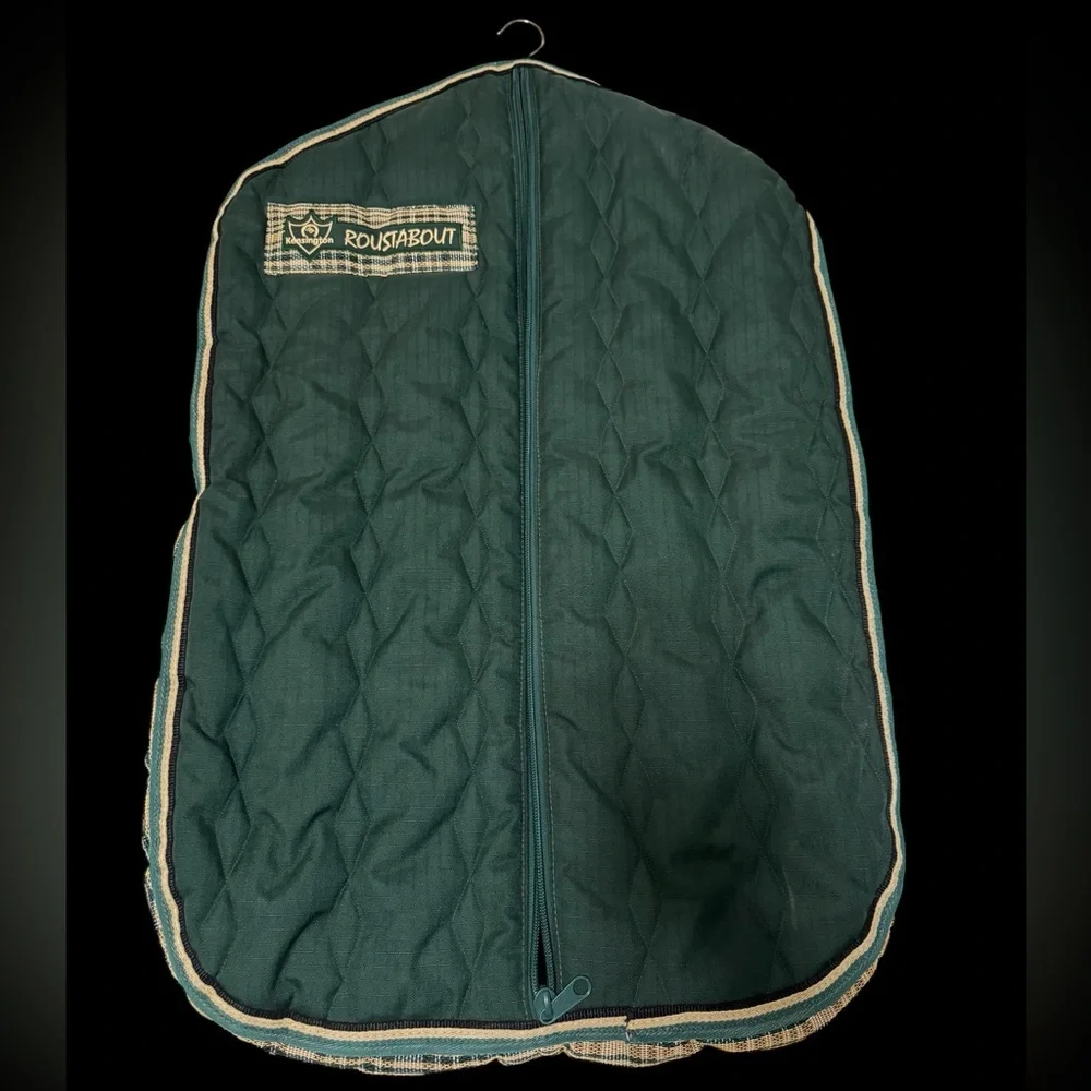 Kensington Roustabout Equestrian Quilted/Padded Garment Bag with Wooden Hanger